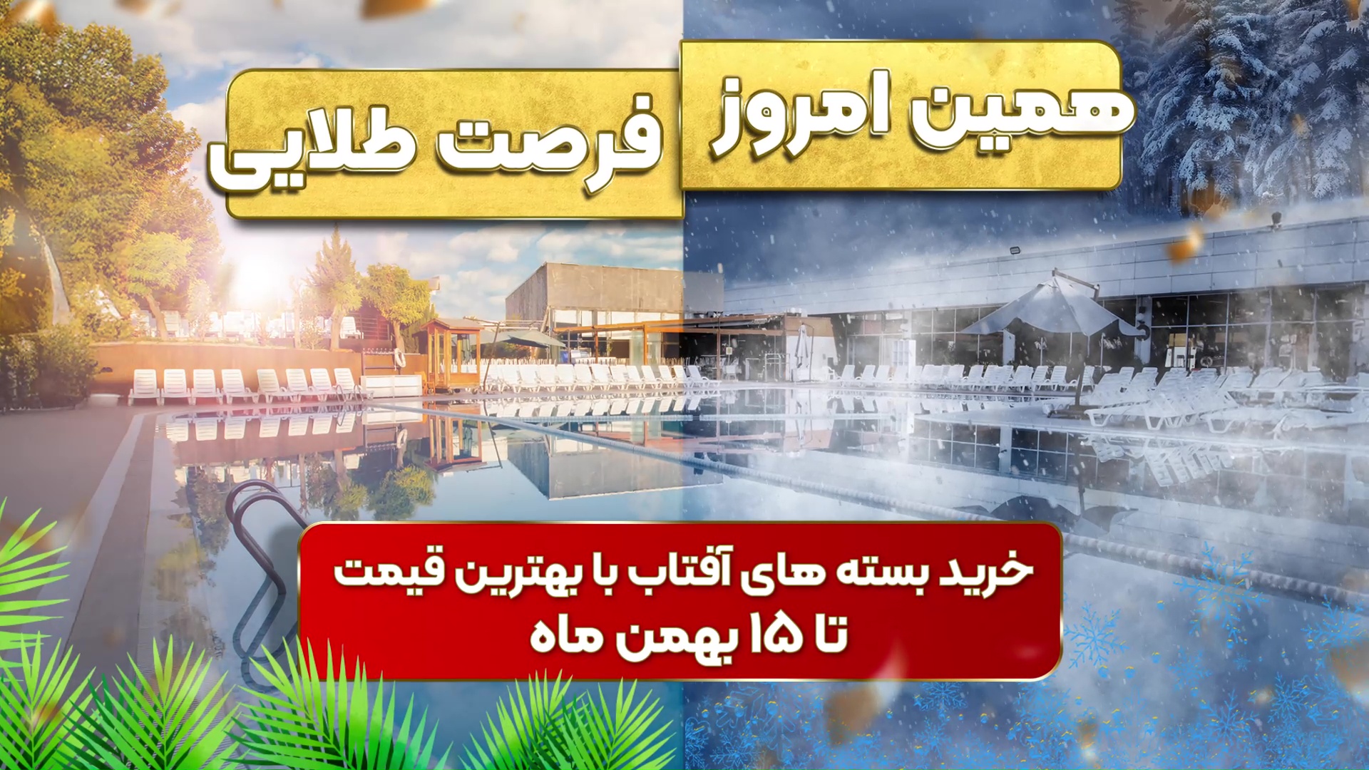 همین امروز، فرصت طلایی !